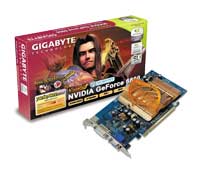  GigaByteGeForce 6600 300 Mhz PCI-E 256 Mb 600 Mhz 128 bit DVI TV YPrPb Silent Cool