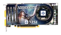 MSIGeForce 8800 GTS 575 Mhz PCI-E 640 Mb 1700 Mhz 320 bit 2xDVI TV HDCP YPrPb
