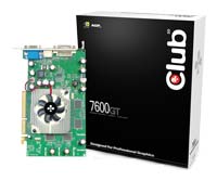  Club-3DGeForce 7600 GT 560 Mhz AGP 256 Mb 1100 Mhz 128 bit DVI TV YPrPb