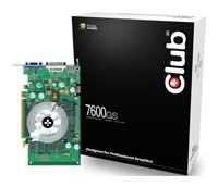  Club-3DGeForce 7600 GS 400 Mhz PCI-E 256 Mb 700 Mhz 128 bit DVI TV YPrPb
