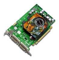  ECSGeForce 7300 GT 350 Mhz PCI-E 128 Mb 667 Mhz 128 bit 2xDVI TV YPrPb