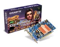  GigaByteGeForce 7600 GT 560 Mhz PCI-E 128 Mb 1400 Mhz 128 bit DVI TV YPrPb