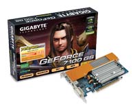  GigaByteGeForce 7100 GS 350 Mhz PCI-E 64 Mb 660 Mhz 64 bit DVI TV YPrPb