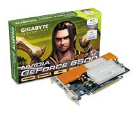  GigaByteGeForce 6500 400 Mhz PCI-E 128 Mb 700 Mhz 64 bit DVI TV YPrPb Cool