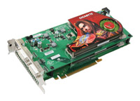  GigaByteGeForce 7950 GX2 500 Mhz PCI-E 1024 Mb 1200 Mhz 512 bit 2xDVI TV HDCP YPrPb