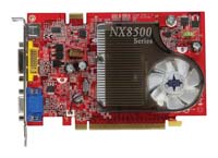  MSIGeForce 8500 GT 600 Mhz PCI-E 256 Mb 1200 Mhz 128 bit DVI TV YPrPb