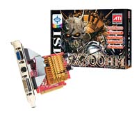  MSIRadeon X300 325 Mhz PCI-E 128 Mb 400 Mhz 64 bit DVI TV HDCP HyperMemory