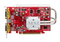  MSIRadeon X1650 Pro 600 Mhz PCI-E 256 Mb 800 Mhz 128 bit 2xDVI TV YPrPb Silent