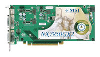  MSIGeForce 7950 GX2 500 Mhz PCI-E 1024 Mb 1200 Mhz 512 bit 2xDVI TV YPrPb